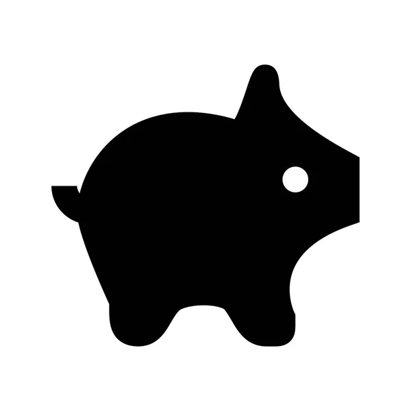 Piggy Bank Icono Vector Ilustración — Vector de stock