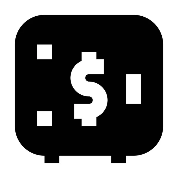 Safe Protect Dollar Icône Vecteur — Image vectorielle