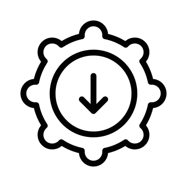 Configuración Icono Aplicación Ilustración Vectores — Vector de stock