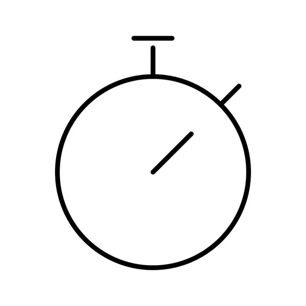 Icona Timer Sfondo Bianco Illustrazione Vettoriale — Vettoriale Stock