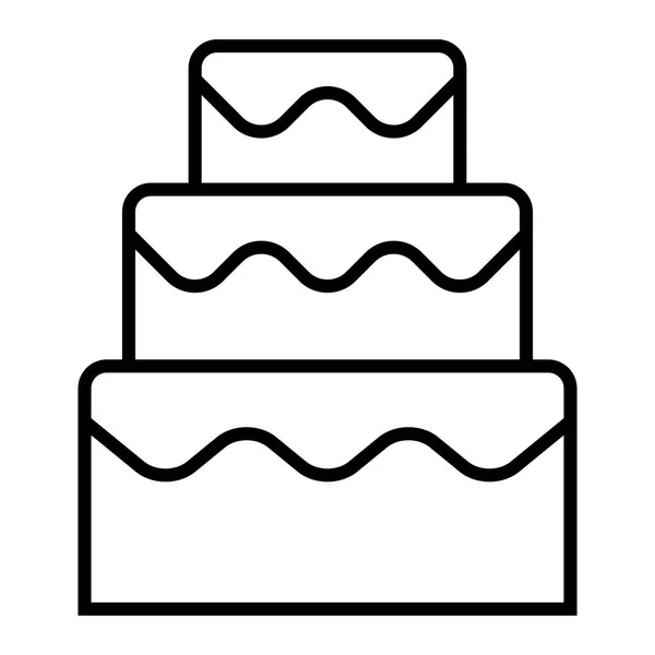 Kuchen Symbol Vektor Illustration — Stockvektor