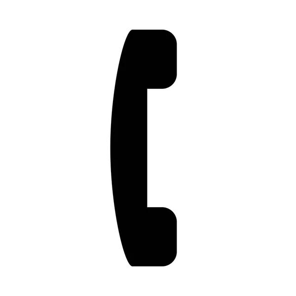 白色背景上的电话图标 矢量插图 — 图库矢量图片