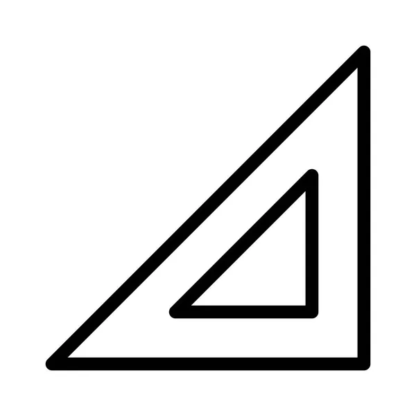 Education Symbol Triangle Icon Vector Illustration — Stock Vector