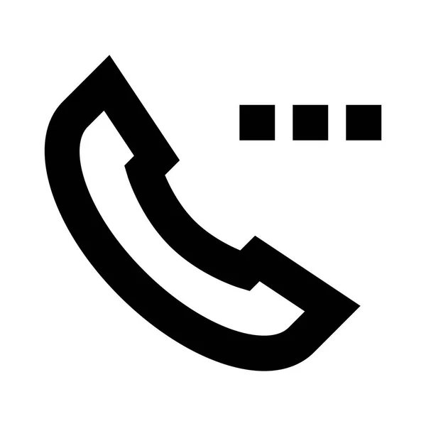 Telefon Ikon Vektor Illustration — Stock vektor