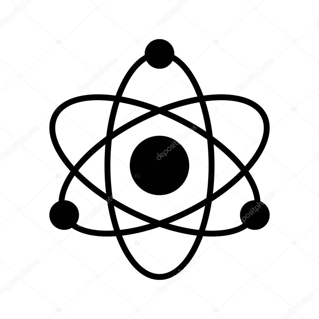 Nuclear Atom icon, vector illustration