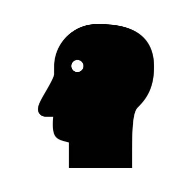 Beyin Tıbbı simgesi, vektör illüstrasyonu