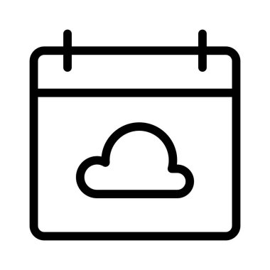 Takvim simgesi, vektör çizimi