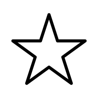 Yıldız simgesi, kalite derecesi, vektör illüstrasyonu