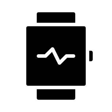 Smartwatch Pulse Technology simgesi, vektör çizimi