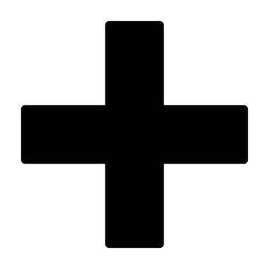 Çapraz simge, vektör çizimi