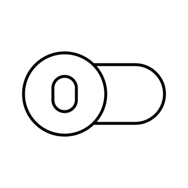 Beyaz arkaplan, vektör illüstrasyonunda simgeyi kapat