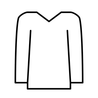 t-shirt simgesi, vektör illüstrasyonu 