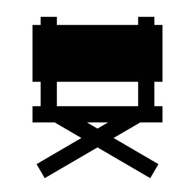 Sandalye Simgesi, vektör illüstrasyonu