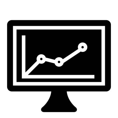 Seo Bilgisayar simgesi, vektör illüstrasyonu
