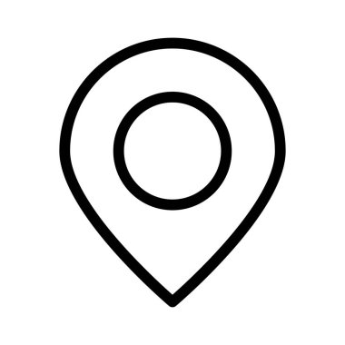 konum pin simgesi, vektör illüstrasyonu