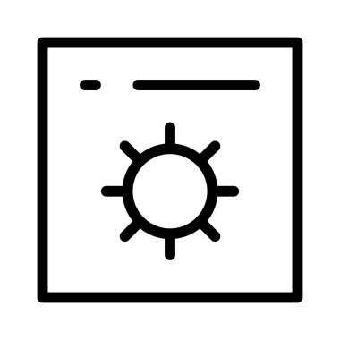 Ayarlar Uygulama simgesi, vektör illüstrasyonu