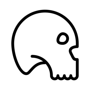 kafatası simgesi, vektör illüstrasyonu