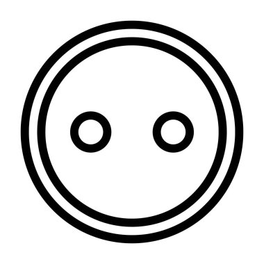 Botton Giyim ikonu, vektör illüstrasyonu