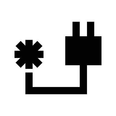 Güneş enerjisi simgesi, vektör illüstrasyonu