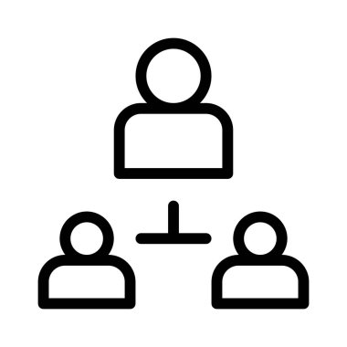 Beyaz arkaplanda takım simgesi, vektör illüstrasyonu