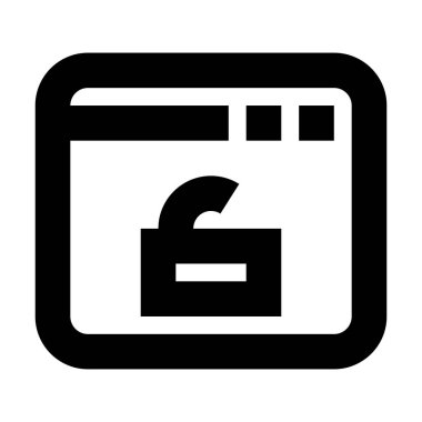 Yazılım Beyaz arkaplanda kilidi aç, vektör illüstrasyonuName