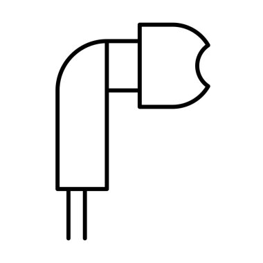 Kulaklık simgesi, vektör illüstrasyonu