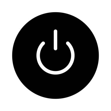 Power ON simgesi, vektör çizimi   