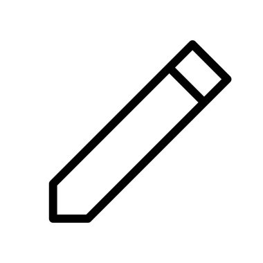 Not Kalem simgesini, vektör illüstrasyonunu düzenle