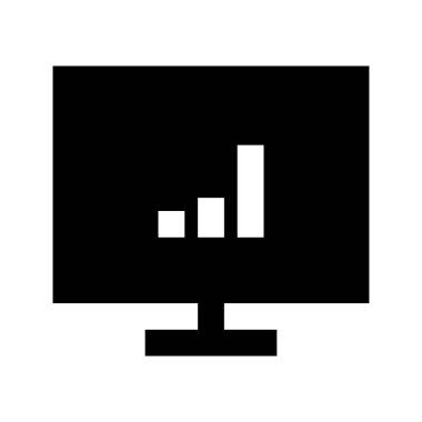 Beyaz arkaplan, vektör illüstrasyonunda simgeyi göster