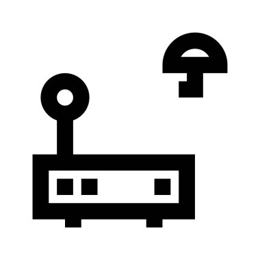 Beyaz arkaplanda yönlendirme simgesi, vektör illüstrasyonu