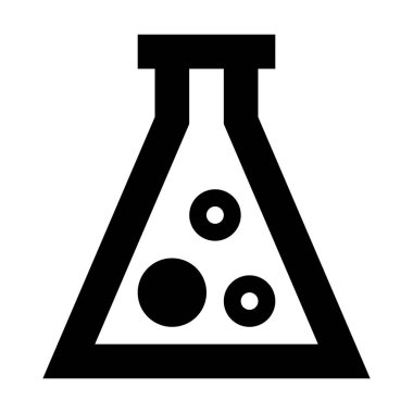 Mataralı Kimyasal Laboratuar simgesi, vektör illüstrasyonu