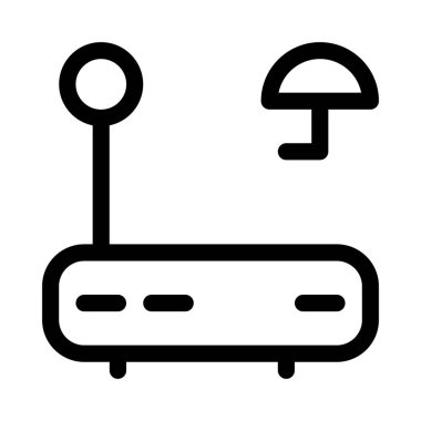 Beyaz arkaplanda yönlendirme simgesi, vektör illüstrasyonu