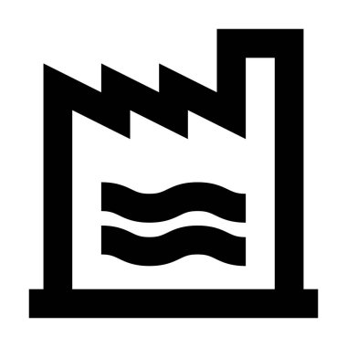 Su Bitkisi simgesi, vektör illüstrasyonu 