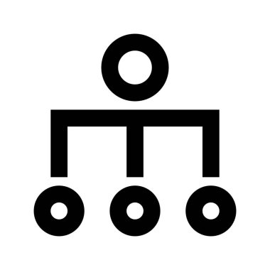 Durum haritası hiyerarşi simgesi, vektör illüstrasyonu