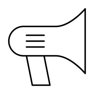 megafon simgesi, vektör illüstrasyonu