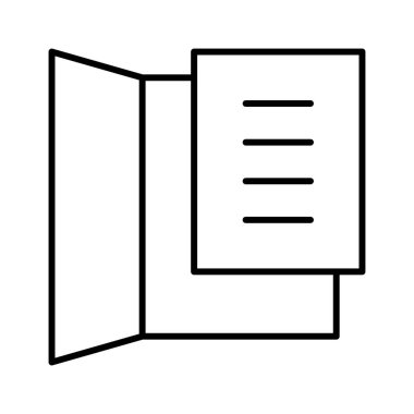 Beyaz arkaplanda dizin simgesi, vektör illüstrasyonu