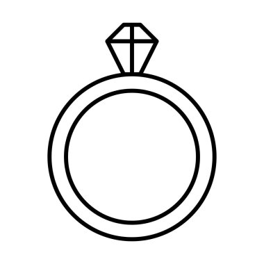 Halka simgesi, vektör illüstrasyonu 