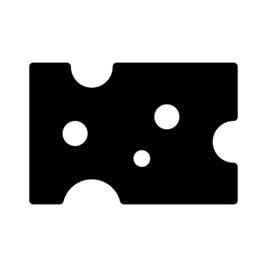 Peynir simgesi, vektör illüstrasyonu