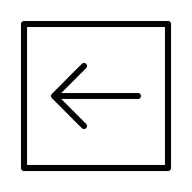 Backarrow simgesi, vektör illüstrasyonu