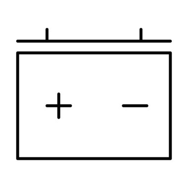 pil simgesi, vektör illüstrasyonu
