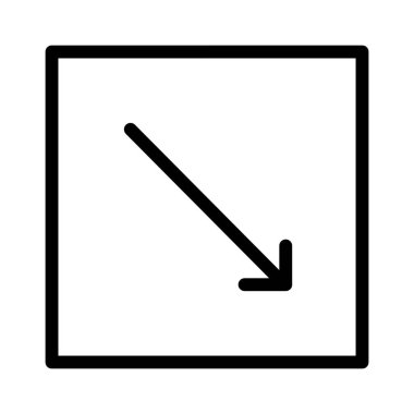 Çapraz Sağ Ok simgesi, vektör