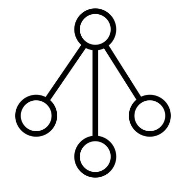  Bağlantı Ağı simgesi, vektör illüstrasyonu