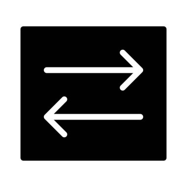 Sync Arrows simgesi, vektör illüstrasyonu 