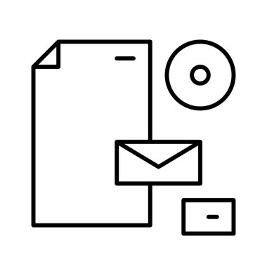 Kurumsal Tasarım simgesi, vektör illüstrasyonu