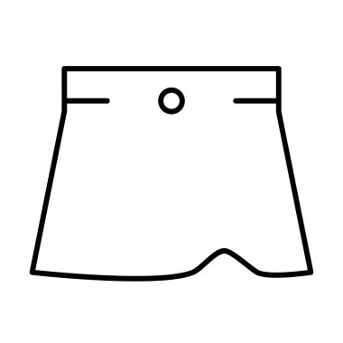 Etek simgesi, vektör illüstrasyonu