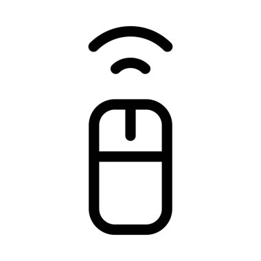 Kablosuz Bilgisayar Fare simgesi, vektör illüstrasyonu