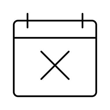 Takvim simgesi, vektör çizimi