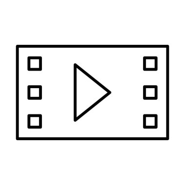 video simgesi, vektör illüstrasyonu  