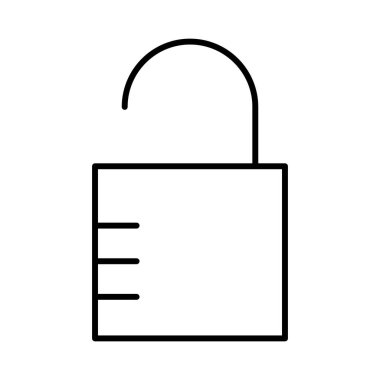 Beyaz arkaplanda kilitlenmiş simge, vektör illüstrasyonuName