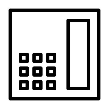 telefon simgesi, vektör illüstrasyonu